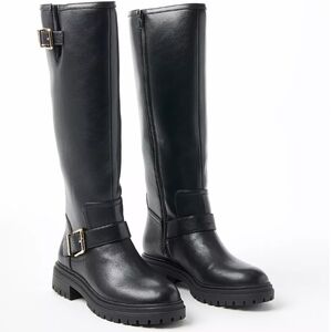 NEW! ANN TAYLOR LOFT Black Tall Biker Boots 9.